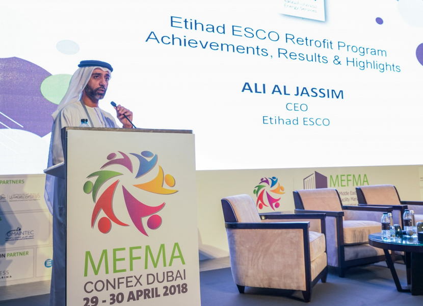 Ali Al Jasim at the MEFMA Confex 2018 in Dubai. Ali Al Jasim at the MEFMA Confex 2018 in Dubai.