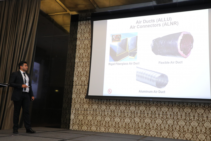 UL officials discussed the various building façade and cladding standards at a seminar in Dubai. UL officials discussed the various building façade and cladding standards at a seminar in Dubai.